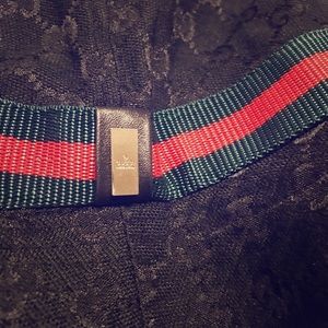 Unisex Gucci Black Monogram Fedora